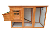 YES4PETS Large Chicken Coop Rabbit Hutch Ferret Cat Guinea Pig Cage Hen Chook House With Open Roof - Side View