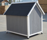 YES4PETS Grey Large Timber Pet Dog Puppy Wooden Cabin  Kennel Timber House - Top-Down View