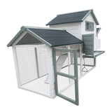 YES4PETS Large Chicken Coop Rabbit Hutch Guinea Pig Cage Ferret House - Top-Down View