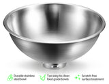 YES4PETS Stainless Steel Pet Bowl Water Bowls Portable Anti Slip Skid Feeder Dog Rabbit Cat - Close-Up Angle
