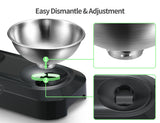 YES4PETS Stainless Steel Pet Bowl Water Bowls Portable Anti Slip Skid Feeder Dog Rabbit Cat - Low Angle