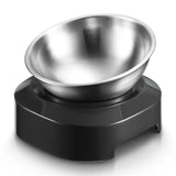 YES4PETS 2 x M Stainless Steel Pet Bowl Water Bowls Portable Anti Slip Skid Feeder Dog Rabbit Cat - Front View