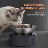 YES4PETS 2 x M Stainless Steel Pet Bowl Water Bowls Portable Anti Slip Skid Feeder Dog Rabbit Cat - Top-Down View