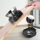 YES4PETS 2 x M Stainless Steel Pet Bowl Water Bowls Portable Anti Slip Skid Feeder Dog Rabbit Cat - Close-Up Angle