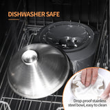 YES4PETS 2xM Stainless Steel Pet Bowl Water Bowls Portable Anti Slip Skid Feeder Dog Rabbit Cat