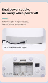 Smart Automatic Pet Dog Cat Rabbit Feeder Smartphone Camera APP for iPhone Android - 45-Degree Angle