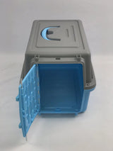 YES4PETS Blue Small Dog Cat Rabbit Crate Pet Guinea Pig Carrier Kitten Cage - Side View