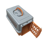YES4PETS Small Dog Cat Rabbit Crate Pet Guinea Pig Carrier Kitten Cage Orange - Front View