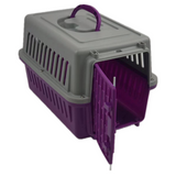 YES4PETS Purple Small Dog Cat Rabbit Crate Pet Guinea Pig Carrier Kitten Cage - Front View