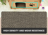 YES4PETS Cat Cardboard House Tower Condo Scratcher Pet Post Furniture Double Storey - Extra Image