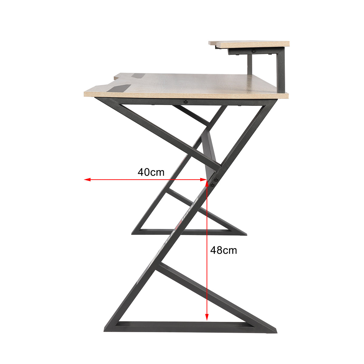 YES4HOMES Computer Desk Sturdy Home Office Gaming Desk for Laptop Modern Simple Style Writing Table Multipurpose Workstation