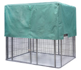 YES4PETS XXXXL Walk-in Bird Cat Dog Chicken Rabbit Cage Pet Parrot Aviary  Perch 219x158x203cm With Green Cover - Front View