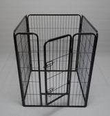YES4PETS 4 Panels 100 cm Pet Dog Cat Puppy Rabbit Exercise Playpen Fence w Door - Front View