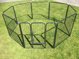 YES4PETS 80 cm Heavy Duty Pet Dog Puppy Cat Rabbit Exercise Playpen Fence With Cover - Front View