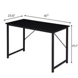 YES4HOMES Computer Desk Sturdy Home Office Desk for Laptop Modern Simple Style Writing Table Multipurpose Workstation - Front View