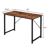 YES4HOMES Computer Desk Sturdy Home Office Desk for Laptop Modern Simple Style Writing Table Multipurpose Workstation