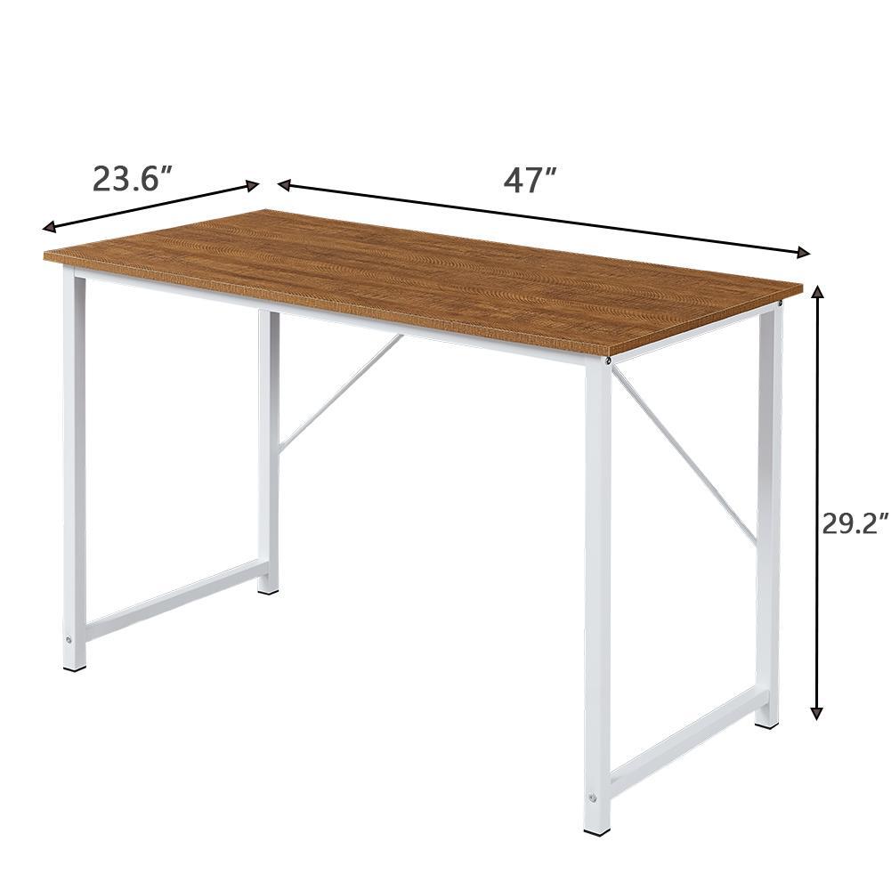 YES4HOMES Computer Desk Sturdy Home Office Laptop Desk Modern Writing Table Multipurpose Workstation