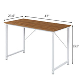 YES4HOMES Computer Desk Sturdy Home Office Laptop Desk Modern Writing Table Multipurpose Workstation - Top-Down View