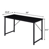 YES4HOMES Computer Desk Sturdy Home Office Gaming Desk for Laptop Modern Simple Style Writing Table Multipurpose Workstation