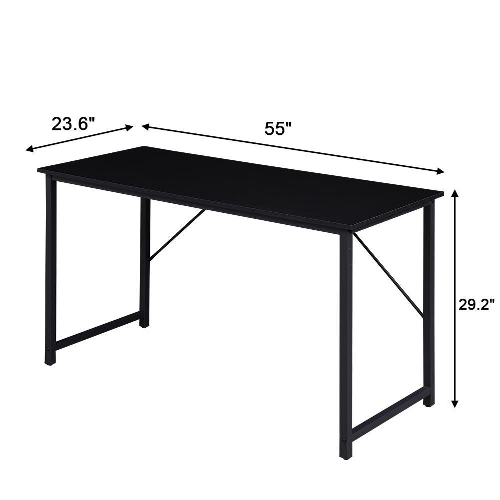 YES4HOMES Computer Desk Sturdy Home Office Gaming Desk for Laptop Modern Simple Style Writing Table Multipurpose Workstation