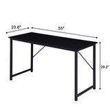 YES4HOMES Computer Desk Sturdy Home Office Gaming Desk for Laptop Modern Simple Style Writing Table Multipurpose Workstation - Front View