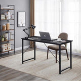 YES4HOMES Computer Desk Sturdy Home Office Gaming Desk for Laptop Modern Simple Style Writing Table Multipurpose Workstation - Top-Down View