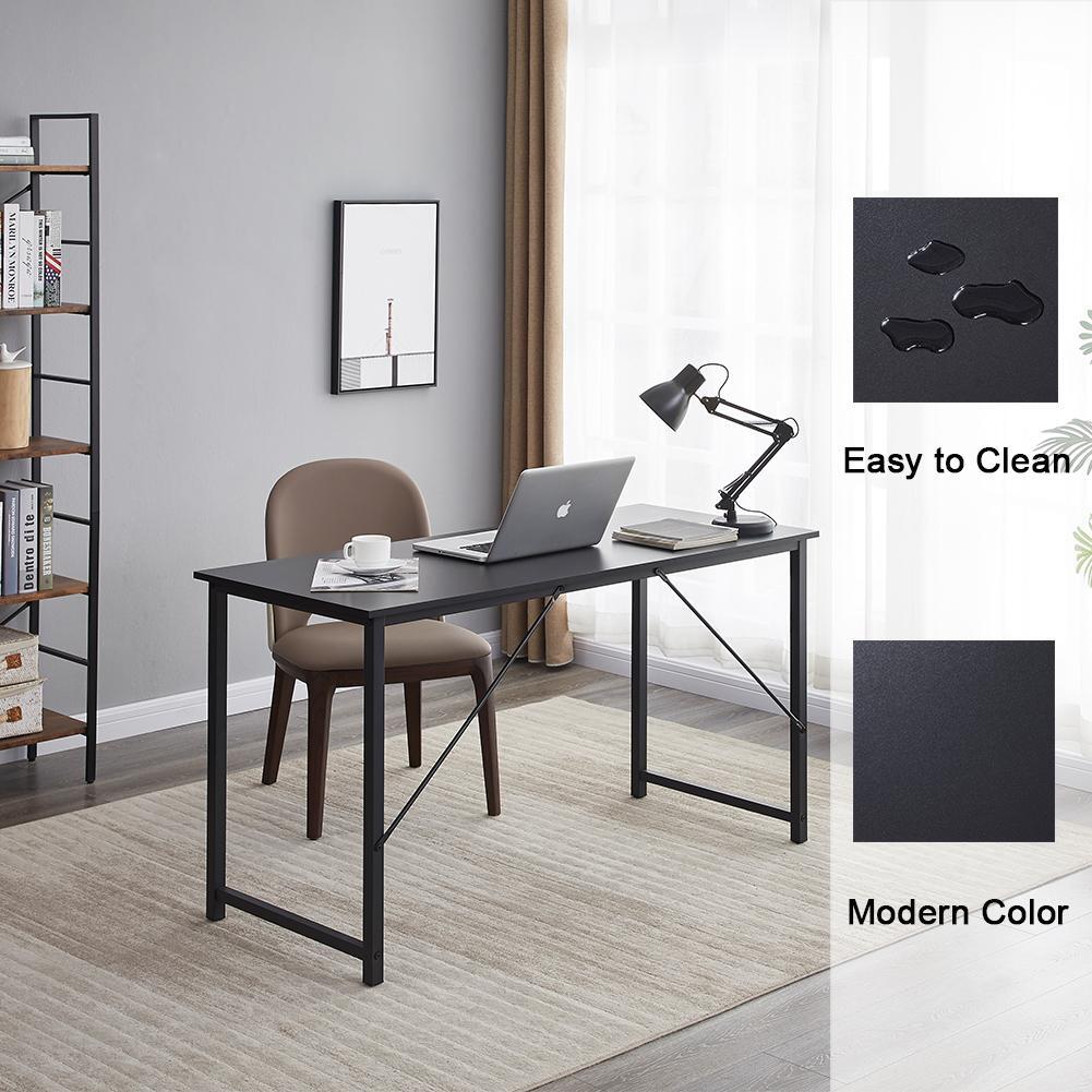 YES4HOMES Computer Desk Sturdy Home Office Gaming Desk for Laptop Modern Simple Style Writing Table Multipurpose Workstation