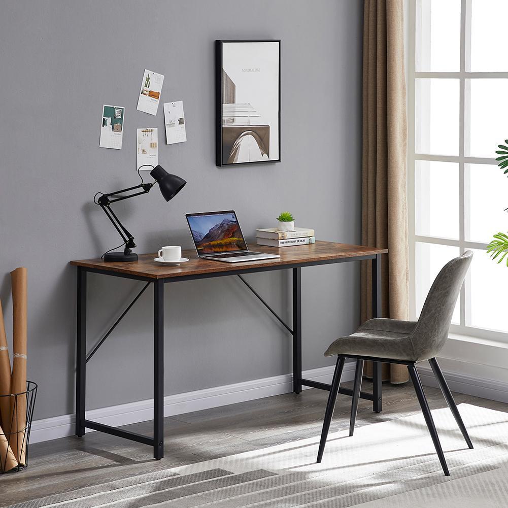 YES4HOMES Computer Desk Sturdy Home Office Gaming Desk for Laptop Modern Simple Style Writing Table Multipurpose Workstation