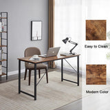 YES4HOMES Computer Desk Sturdy Home Office Gaming Desk for Laptop Modern Simple Style Writing Table Multipurpose Workstation
