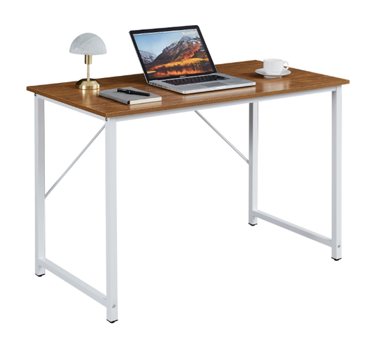 YES4HOMES Computer Desk Sturdy Home Office Gaming Desk for Laptop Modern Simple Style Table Multipurpose Workstation