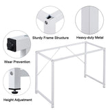 YES4HOMES Computer Desk Sturdy Home Office Gaming Desk for Laptop Modern Simple Style Table Multipurpose Workstation - 45-Degree Angle