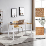 YES4HOMES Computer Desk Sturdy Home Office Gaming Desk for Laptop Modern Simple Style Table Multipurpose Workstation - Rear View