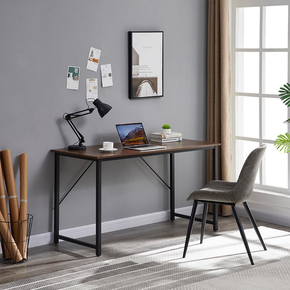 YES4HOMES Computer Desk Sturdy Home Office Gaming Desk for Laptop Modern Simple Style Writing Table Multipurpose Workstation