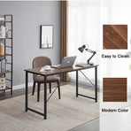 YES4HOMES Computer Desk Sturdy Home Office Gaming Desk for Laptop Modern Simple Style Writing Table, image 5