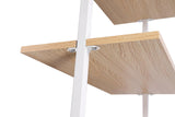 YES4HOMES Industrial Ladder Shelf Wood Wall-Mounted Bookcase Storage Rack Shelves Display - Side View