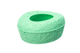 YES4PETS XL Portable Cat Toilet Litter Box Tray House with Scoop Green - Front View