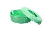 YES4PETS XL Portable Cat Toilet Litter Box Tray House with Scoop Green - Top-Down View