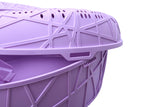 YES4PETS XL Portable Cat Toilet Litter Box Tray House with Scoop Purple - 45-Degree Angle