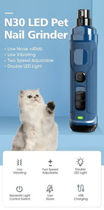 YES4PETS Electric Pet Dog Cat Quiet Nail Grinder Clipper Cutter Grooming Trimmer, image 6