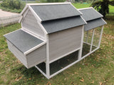YES4PETS 230 CM XL Chicken Coop Rabbit Hutch Guinea Pig Cage Ferret House - Top-Down View