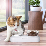 YES4PETS Pet Bowl Water Bowls Portable Anti Slip Skid Feeder Dog Rabbit Cat - Front View