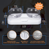 YES4PETS Pet Bowl Water Bowls Portable Anti Slip Skid Feeder Dog Rabbit Cat - 45-Degree Angle