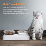 YES4PETS Pet Bowl Water Bowls Portable Anti Slip Skid Feeder Dog Rabbit Cat - Rear View