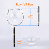 YES4PETS Pet Bowl Water Bowls Portable Anti Slip Skid Feeder Dog Rabbit Cat - Close-Up Angle