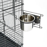 YES4PETS 148 cm Pet Bird Cage Parrot Canary Aviary - 45-Degree Angle