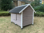 YES4PETS L Timber Pet Dog Kennel House Puppy Wooden Timber Cabin Grey, image 4