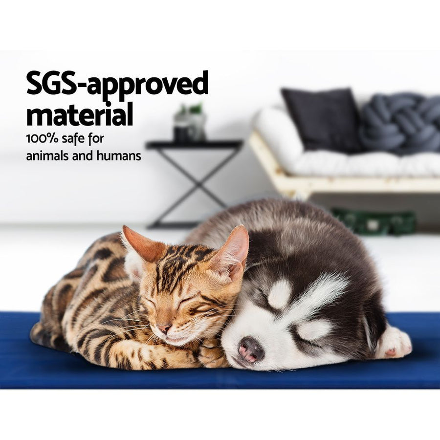 2 X Pet Cooling Bed Gel Mat Dog Cat Non-Toxic Cool Pad Puppy Cold Summer 50x40 CM, image 5
