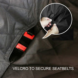 YES4PETS Waterproof Premium Pet Cat Dog Back Car Seat Cover Hammock NonSlip Mat Protector - Top-Down View