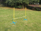 YES4PETS Portable Dog Puppy Training Practice Jump Agility Post - Side View