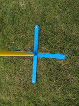 YES4PETS Portable Dog Puppy Training Practice Jump Agility Post - 45-Degree Angle